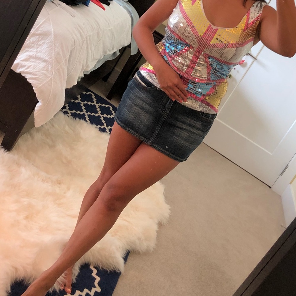 Jean mini skirt from Forever 21